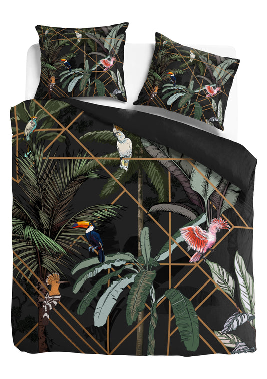 Sleep Sense® Polyester-Katoen Dekbedovertrekset Amber Jungle