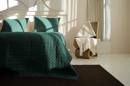 Bedspread Circles - Dark Green