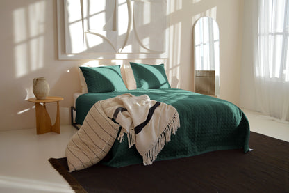 Bedspread Circles - Dark Green