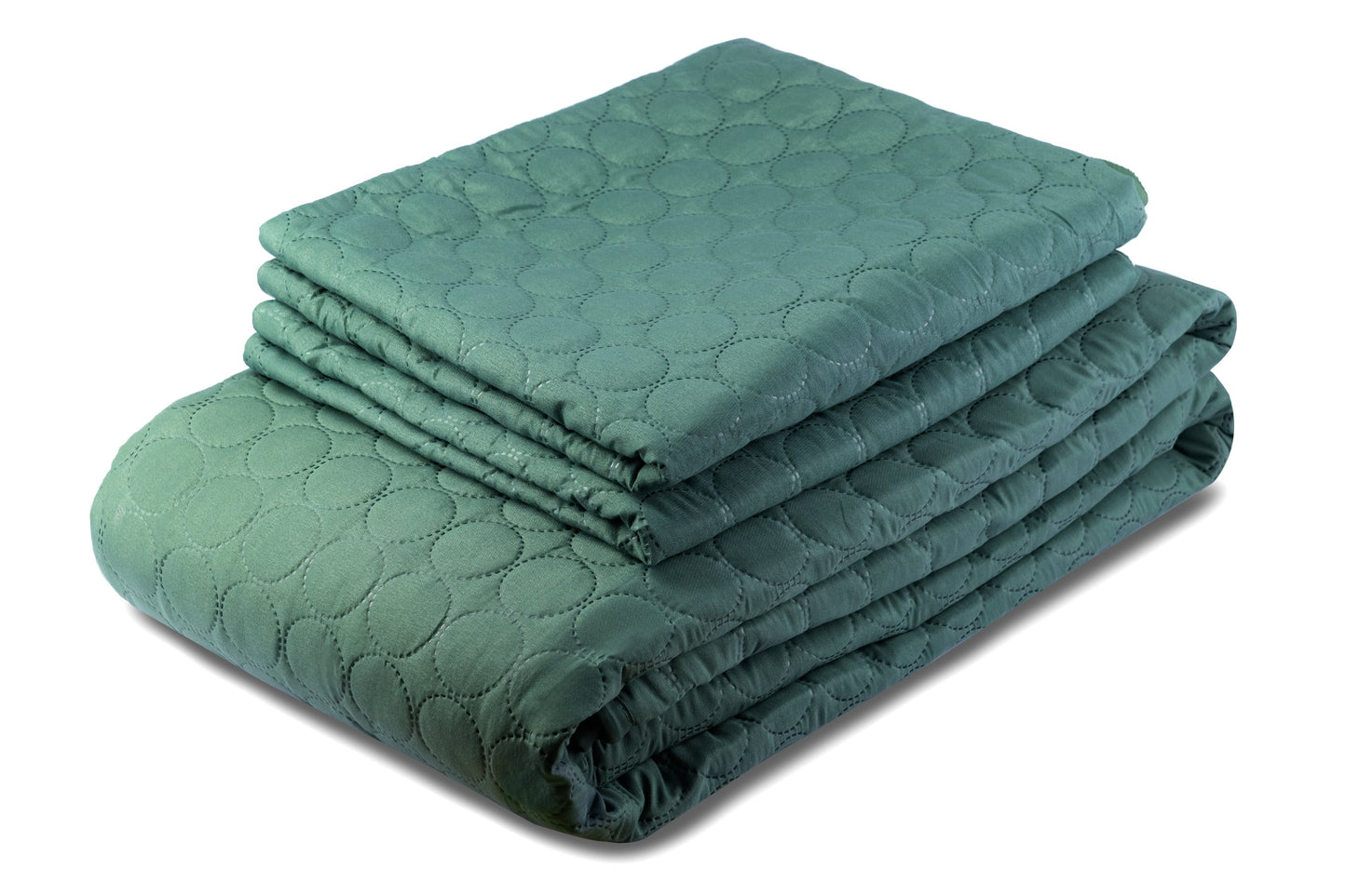 Bedspread Circles - Dark Green