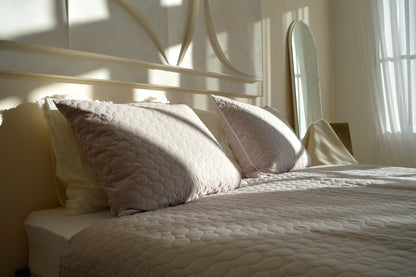 Bedspread Circles - Beige