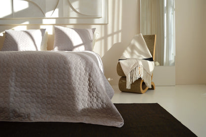 Bedspread Circles - Beige