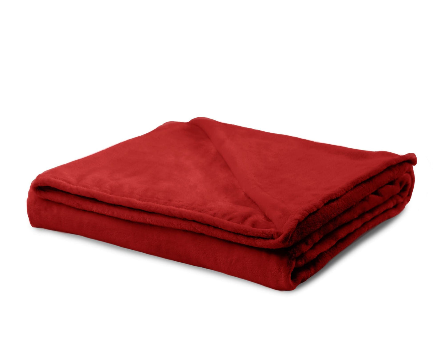 Coral Fleece Blanket van der Valk - Burgundy